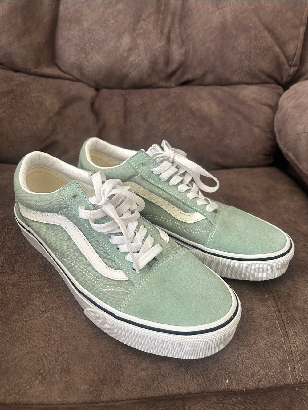 Women’s Old Skool Vans - Light Green
